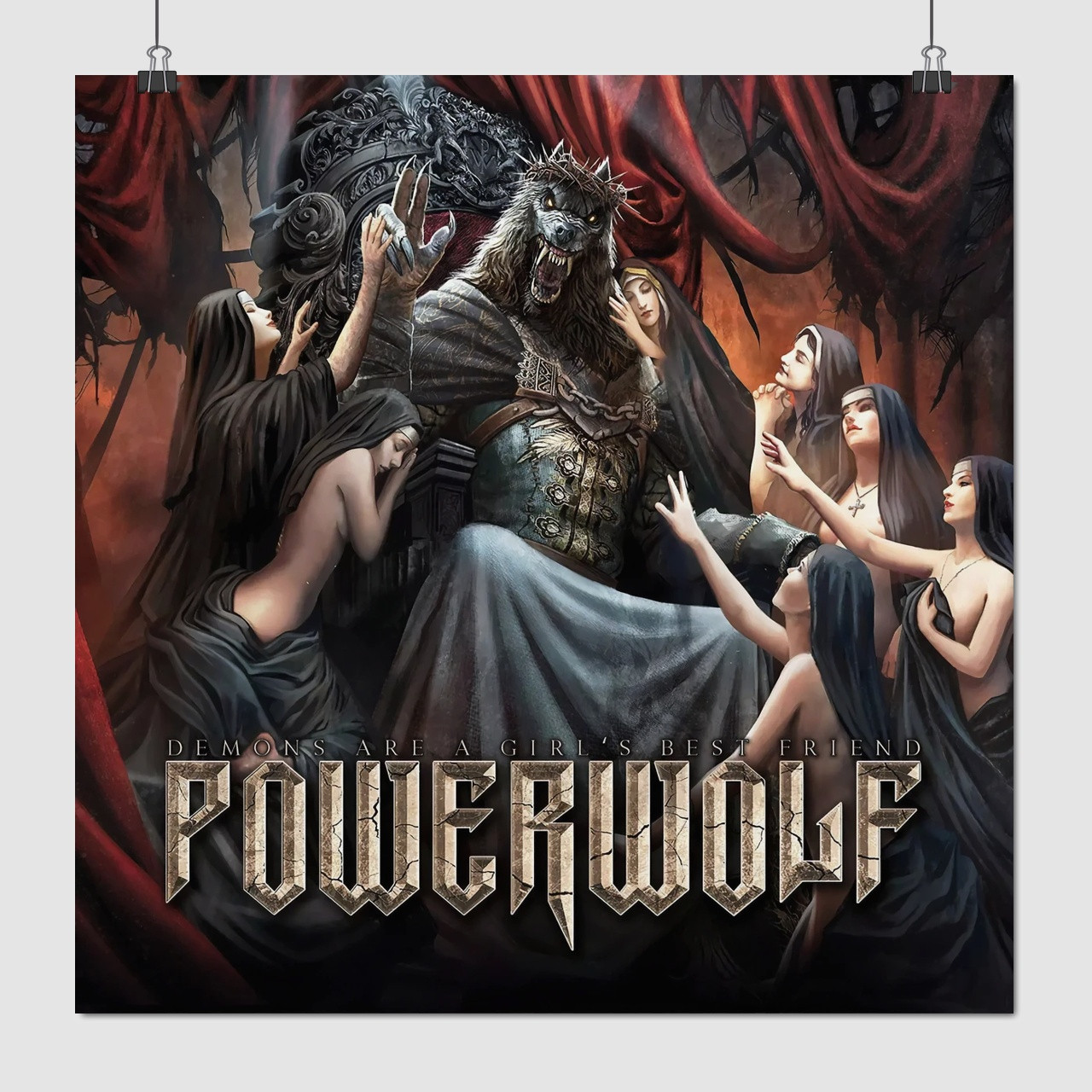 Плакат "Powerwolf", 60×60см