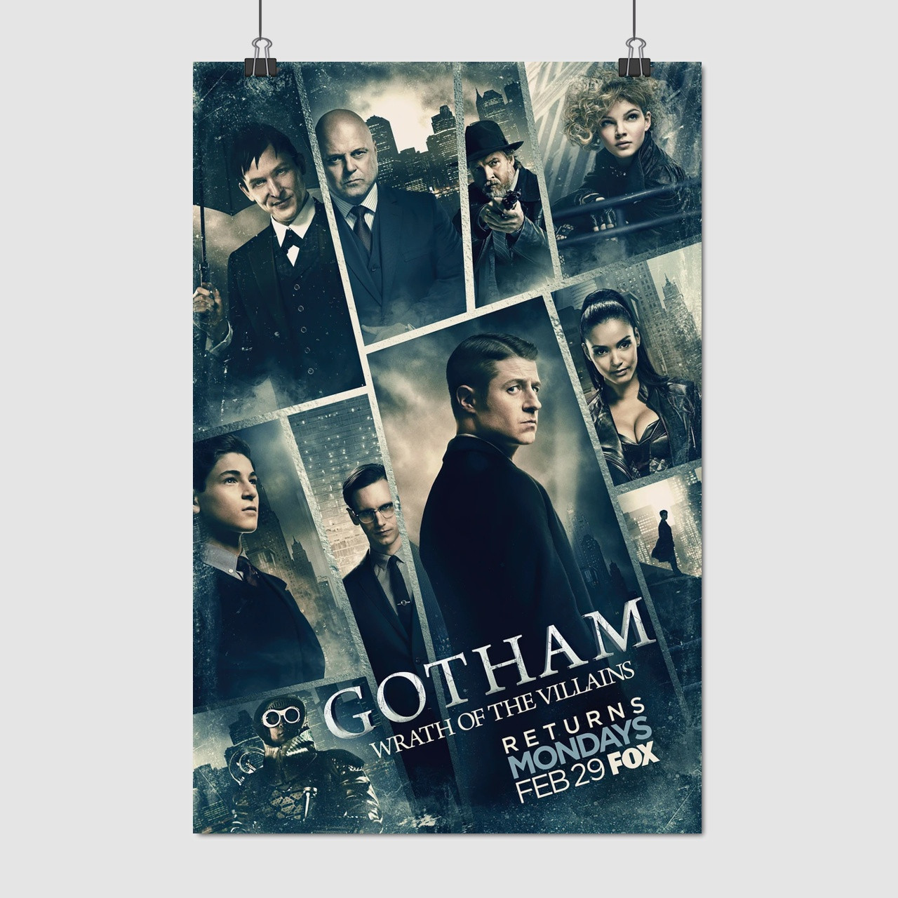 Плакат "Ґотем, Gotham", 60×39см