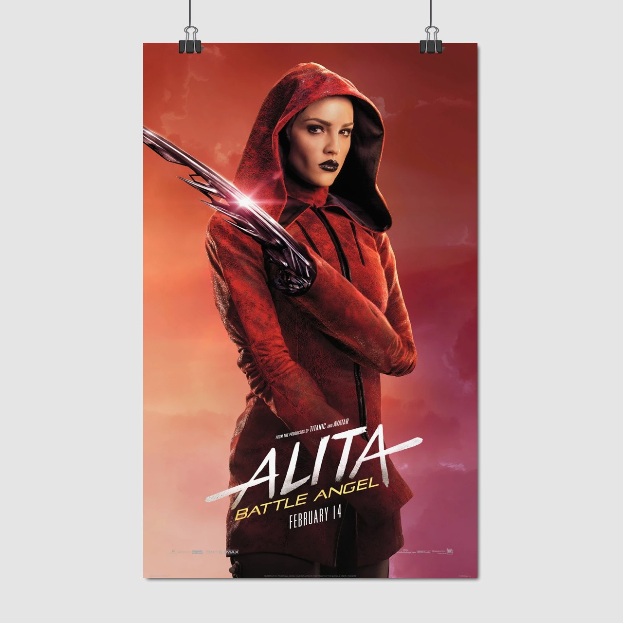 Плакат "Ніссіана. Аліта: Бойовий ангел, Nyssiana. Alita Battle Angel (2018)", 60×38см