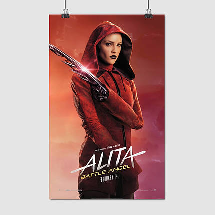 Плакат "Ніссіана. Аліта: Бойовий ангел, Nyssiana. Alita Battle Angel (2018)", 60×38см, фото 1