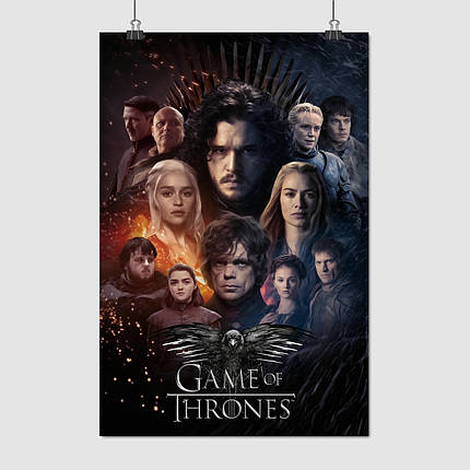 Плакат "Гра Престолів, головні персонажі, GoT, Game of Thrones", 60×40см, фото 1