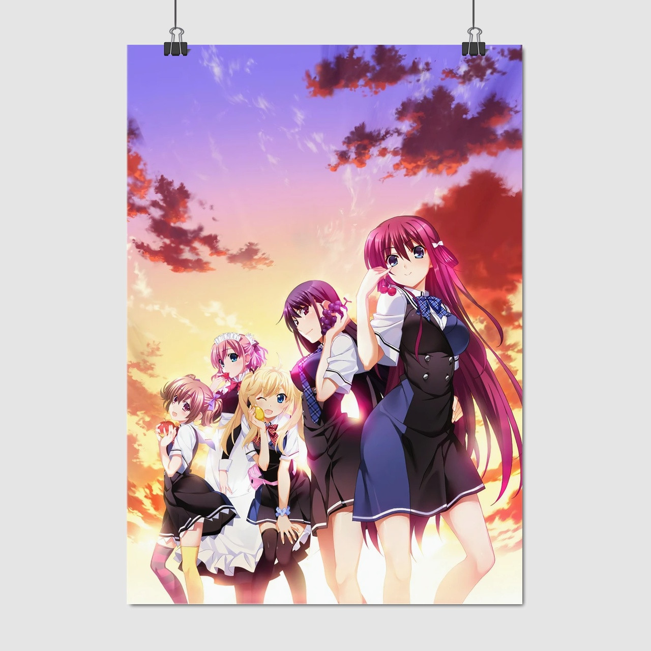 Плакат "Плід Грисаї, Grisaia no Kajitsu", 60×43см