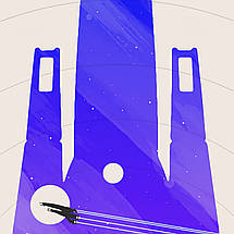 Плакат "Ефект маси, мінімалістичний, Mass Effect", 60×38см, фото 2