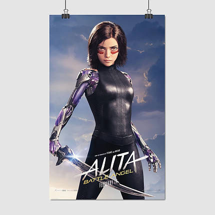 Плакат "Аліта: Бойовий ангел, Alita Battle Angel (2018)", 60×38см, фото 1