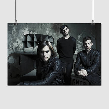 Плакат "30 секунд до Марса, 30STM, Thirty seconds to Mars", 40×60см, фото 1
