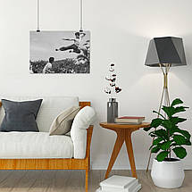 Плакат "Брюс Лі, Вихід Дракона, удар у стрибку, Bruce Lee", 43×60см, фото 4