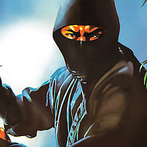 Плакат "Ніндзя, ретропостер з 80-х, Ninja", 60×43см, фото 3