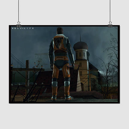 Плакат "Гордон Фріман на даху, Half-Life 2, Ravenholm", 43×60см, фото 1