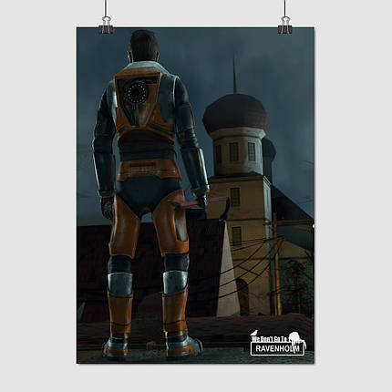 Плакат "Гордон Фрімен, Half-Life 2, Ravenholm", 60×43см, фото 1