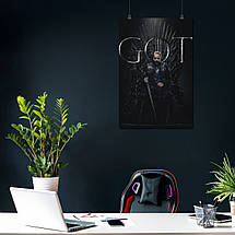 Плакат "Джорах Мормонт на Залізному Троні, GoT, Game of Thrones", 60×40см, фото 4