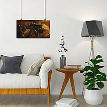 Плакат "Космодесант терранів у бою, Старкрафт, StarCraft", 33×60см, фото 4