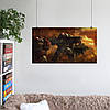 Плакат "Космодесант терранів у бою, Старкрафт, StarCraft", 33×60см, фото 6