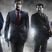 Плакат "Мафія 2, Віто та друзі у світлі фар, Mafia Ⅱ", 60×43см, фото 2