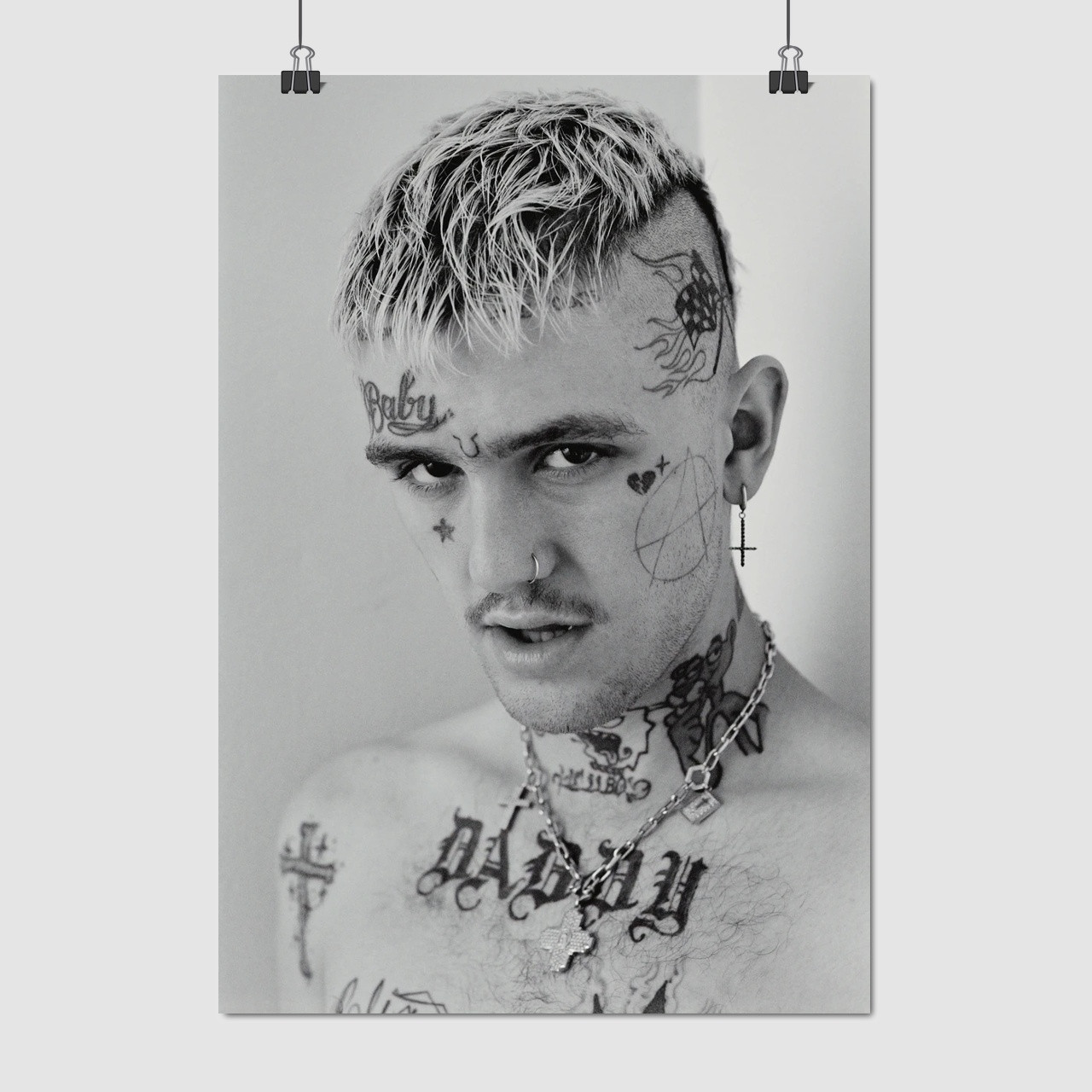 Плакат "Густав Ар, Ліл Піп, репер, LiL PEEP", 60×43см