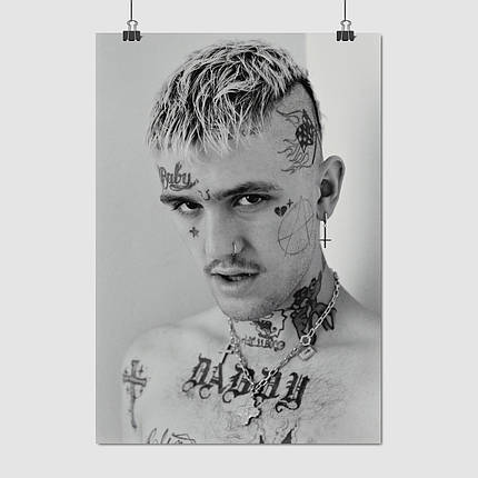 Плакат "Густав Ар, Ліл Піп, репер, LiL PEEP", 60×43см, фото 1