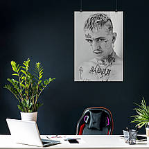 Плакат "Густав Ар, Ліл Піп, репер, LiL PEEP", 60×43см, фото 3