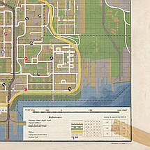 Плакат "Мафія 2, Карта міста Емпайр-Бей, Mafia Ⅱ, Empire Bay map", 48×60см, фото 2
