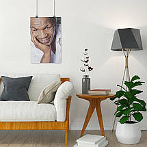 Плакат "Майк Тайсон, фото крупним планом, Mike Tyson", 60×40см, фото 4
