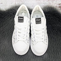 Кросівки жіночі Wei Wei білі з принтом еко-шкіра 4797, фото 4