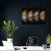 Плакат "4 знімки планети Юпітер, Jupiter, Сонячна Система, Jupiter", 43×60см, фото 3