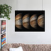 Плакат "4 знімки планети Юпітер, Jupiter, Сонячна Система, Jupiter", 43×60см, фото 6