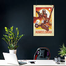 Плакат "Мандалорець, Зоряні Війни, Mandalorian, Star Wars", 60×40см, фото 4