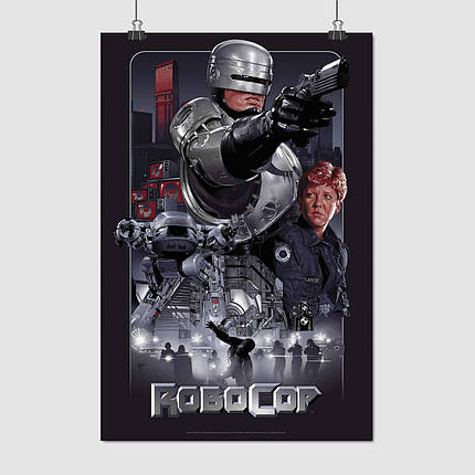 Плакат "Робокоп, Робот-поліцейський, RoboCop (1987)", 60×40см, фото 1