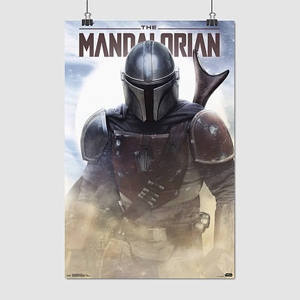 Плакат "Мандалорець, Зоряні Війни, Mandalorian, Star Wars", 60×39см, фото 1