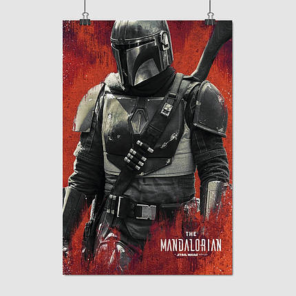 Плакат "Мандалорець, Зоряні Війни, Mandalorian, Star Wars", 60×40см, фото 1