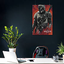 Плакат "Мандалорець, Зоряні Війни, Mandalorian, Star Wars", 60×40см, фото 4