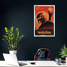 Плакат "Мандалорець, Зоряні Війни, Mandalorian, Star Wars", 60×40см, фото 4