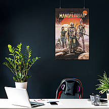 Плакат "Мандалорець, Зоряні Війни, Mandalorian, Star Wars", 60×39см, фото 4