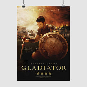 Плакат "Гладіатор, Максимус, Gladiator (2000)", 60×43см