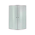 Душова кабіна Latwa SC80x80.SAT.MID.FR полукругла, скло Frost 4 мм + Душовий піддон KAPIELKA ST80x80x26, з, фото 3
