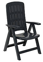 Стілець садовий пластиковий BICA Carmen, графіт