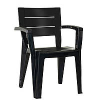 Стілець садовий пластиковий BICA EMMA, графіт
