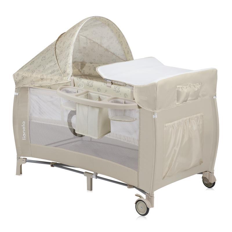 Ліжечко-манеж Lionelo SVEN PLUS  BEIGE LATTE, фото 1