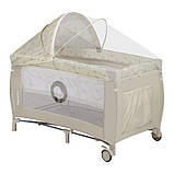 Ліжечко-манеж Lionelo SVEN PLUS  BEIGE LATTE, фото 3