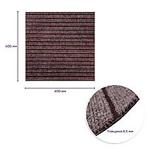 Самоклеюча плитка під ковролін моко 600*600*4,5MM (D) SW-00002489, фото 4