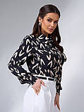 Стильна жіноча сорочка з принтом, фото 2