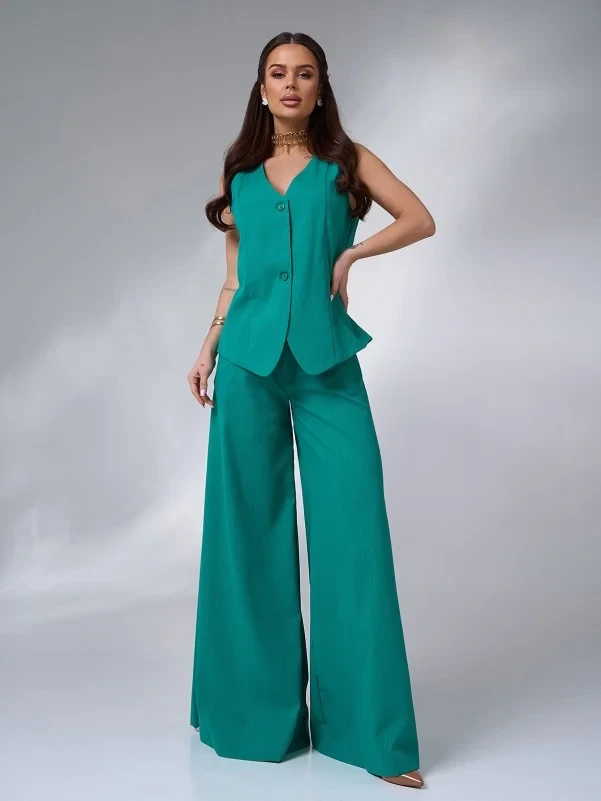 Костюми ISSA PLUS 14763 S зелений, фото 1