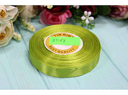 Стрічка атласна Оливкова 40мм*25ярдів №8078 ТМ КИТАЙ