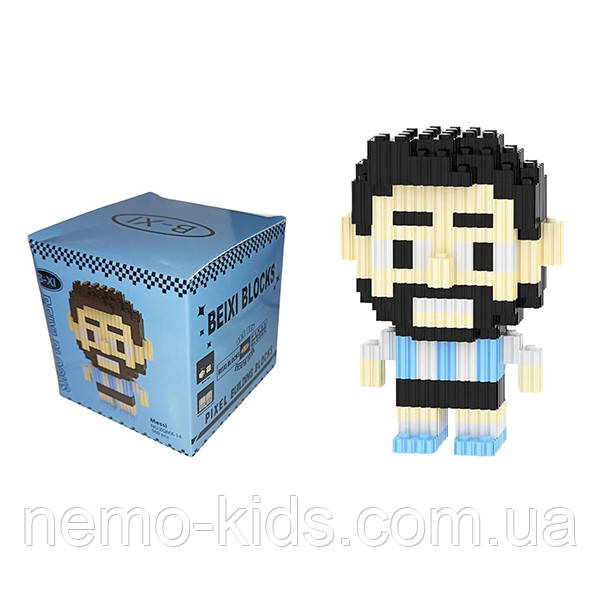 Дитячий 3d конструктор футбольний Фігурка Мессі Ліонель lionel messi, Конструктор для хлопчика 3D футбол, Фігурки футболістів, Кон