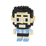 Дитячий 3d конструктор футбольний Фігурка Мессі Ліонель lionel messi, Конструктор для хлопчика 3D футбол, Фігурки футболістів, Кон, фото 5
