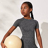 Фітнес костюм для дівчинки Спортивний костюм дитячий для гімнастики, акробатики, танців на 10 років, зріст 134-140, фото 3