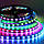 Світлодіодна стрічка WS2812B, RGB, IP65, 60 Світлодіодів/м, 5В, 1м, Чорна підкладка, фото 4