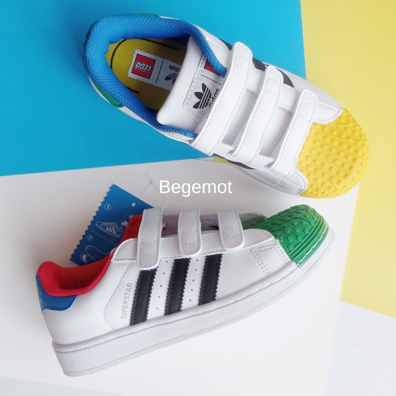 Дитячі кросівки кеди Adidas Superstar Lego