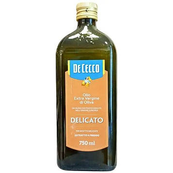 Олія оливкова De Cecco Delicato 750 мл
