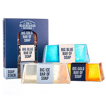 Набір для догляду за тілом із трьох видів мила The Bluebeards Revenge Soap Stack Kit