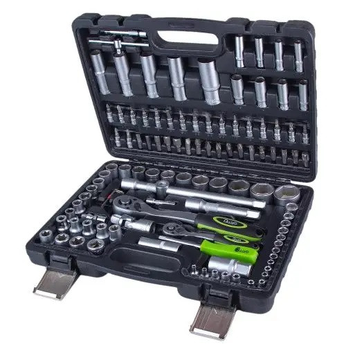 Набір інструментів Alloid Base 1/4"-1/2" 108 предметів, тріскачка 72 зуби (NI-1108 WN-6)
